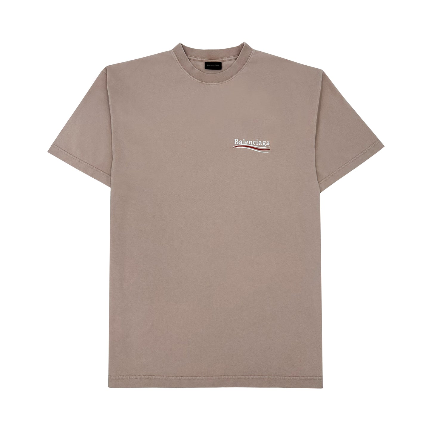 BALENCIAGA POLITICAL STENCIL COTTON T-SHIRT