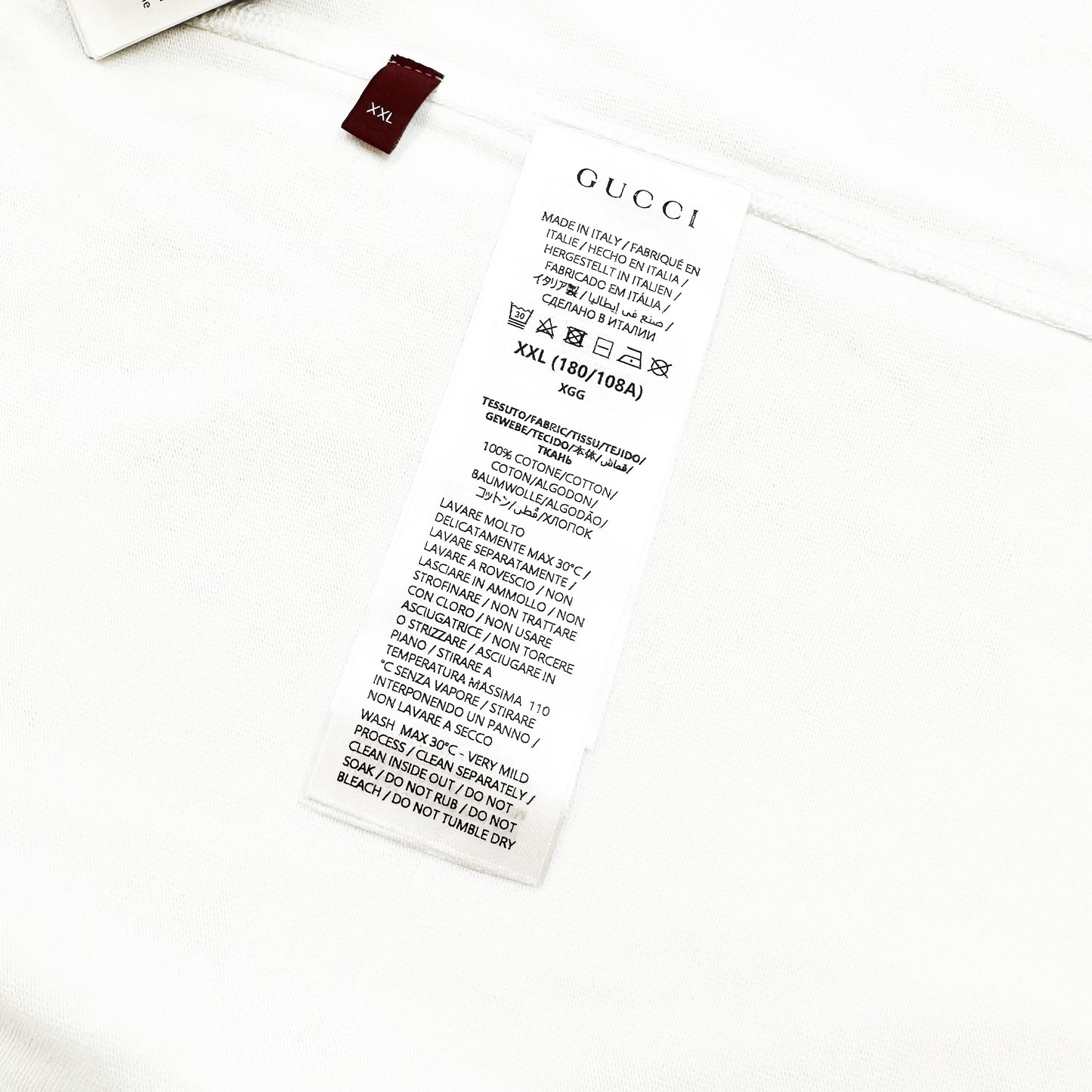 GUCCI LOGO PRINTED COTTON T-SHIRT