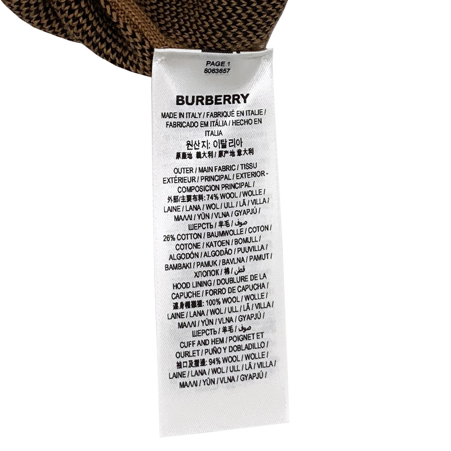 Burberry Logo Hooded Sweater