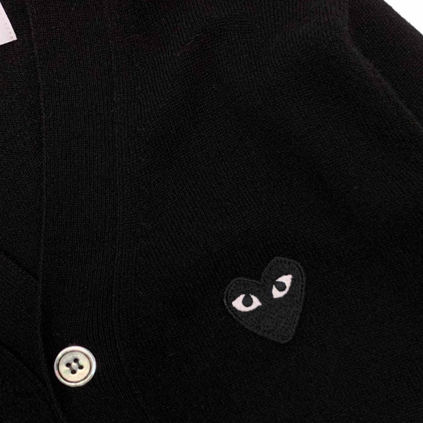 Comme Des Garcons Play Heart Patch Cardigan