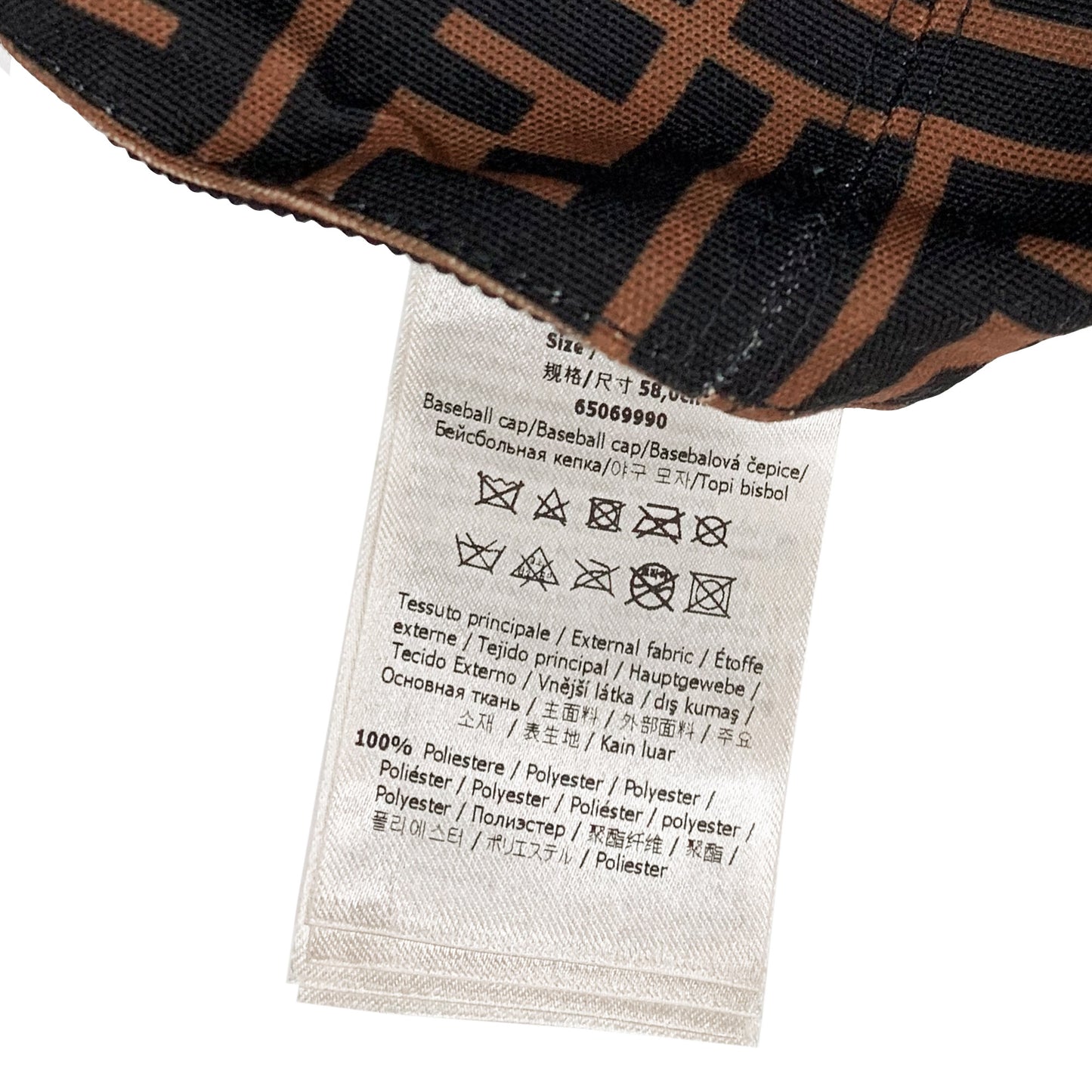 Fendi Fabric Baseball Cap