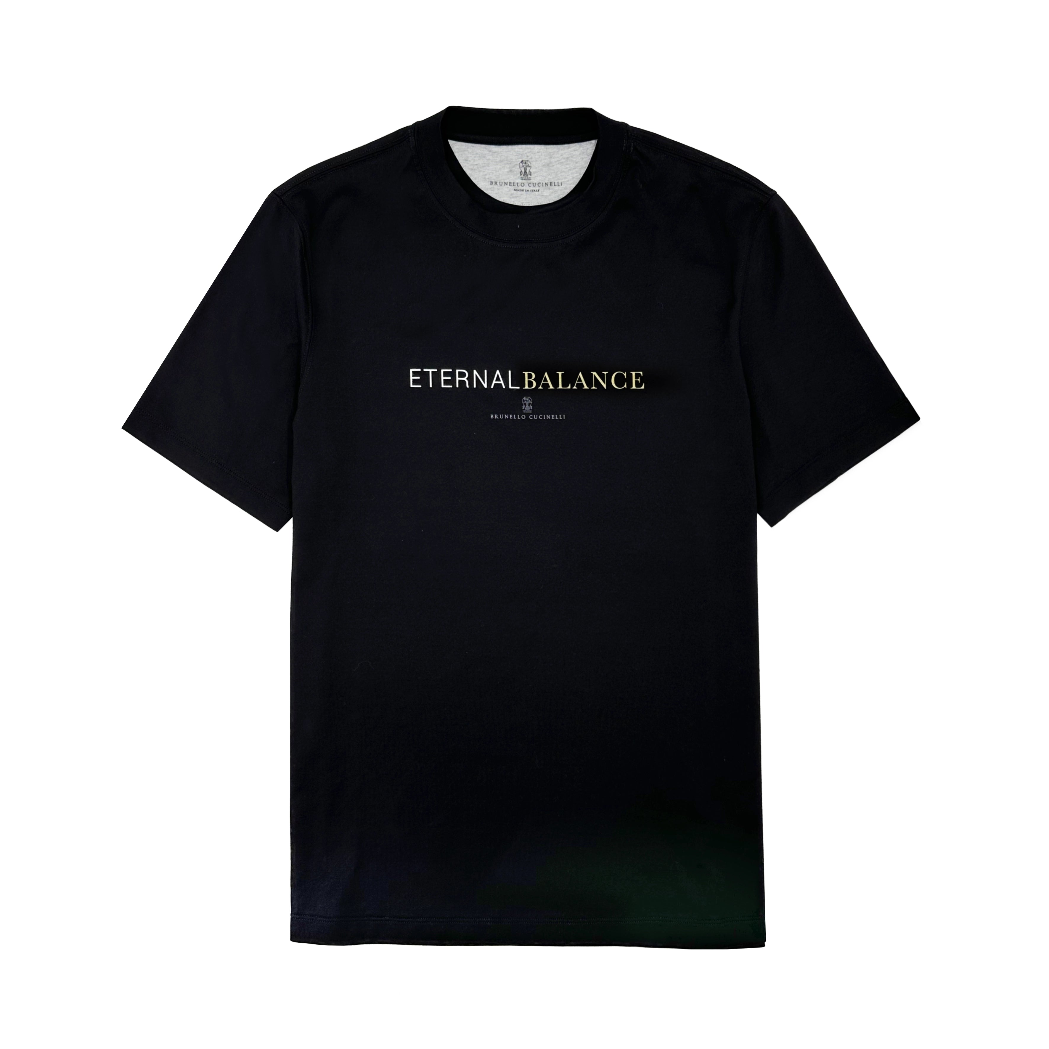 Tシャツ・カットソー Brunello Cucinelli Black Stretch-Cotton T-Shirt Brunello Cucinelli - Cotton T-shirt Brunello Cucinelli