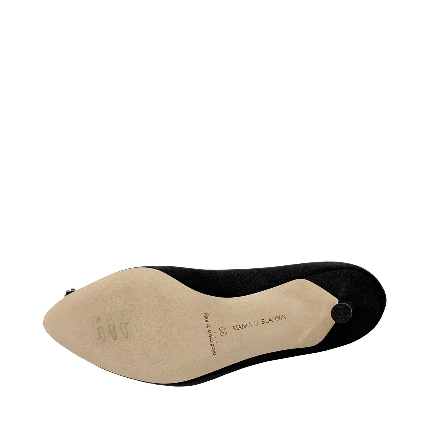 Manolo Blahnik Hangisi 70 Satin Jewel Buckle Pumps