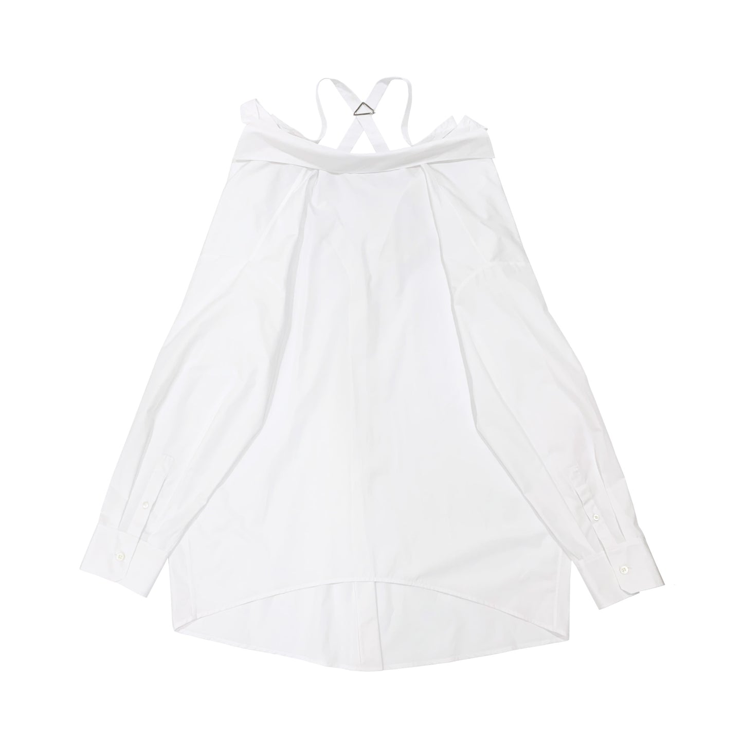 Prada Off Shoulder Shirt Dress