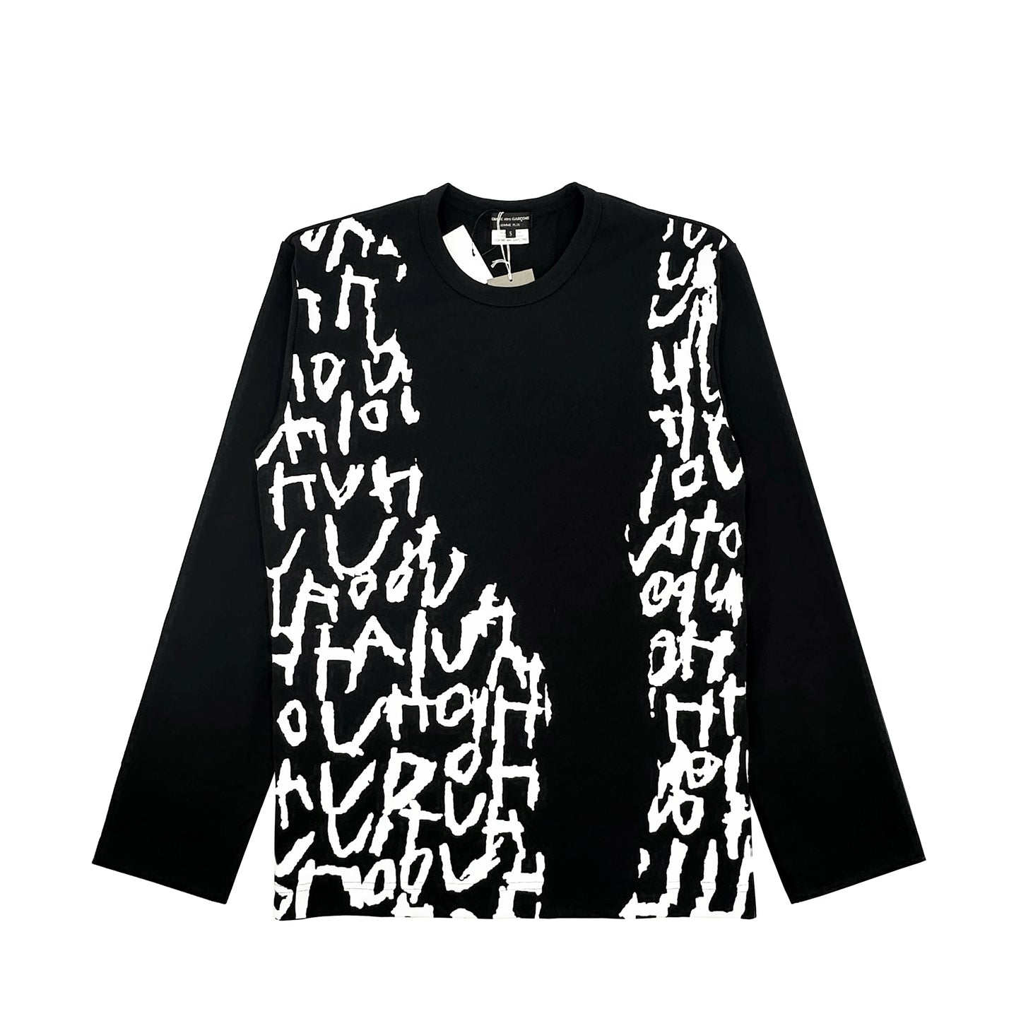 COMME DES GARCONS HOMME PLUS SCRIPT-PRINT T-SHIRT