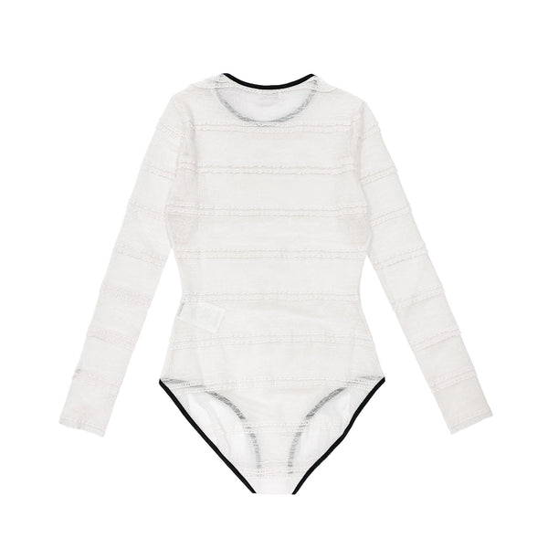 Red Valentino Lace Jersey Bodysuit