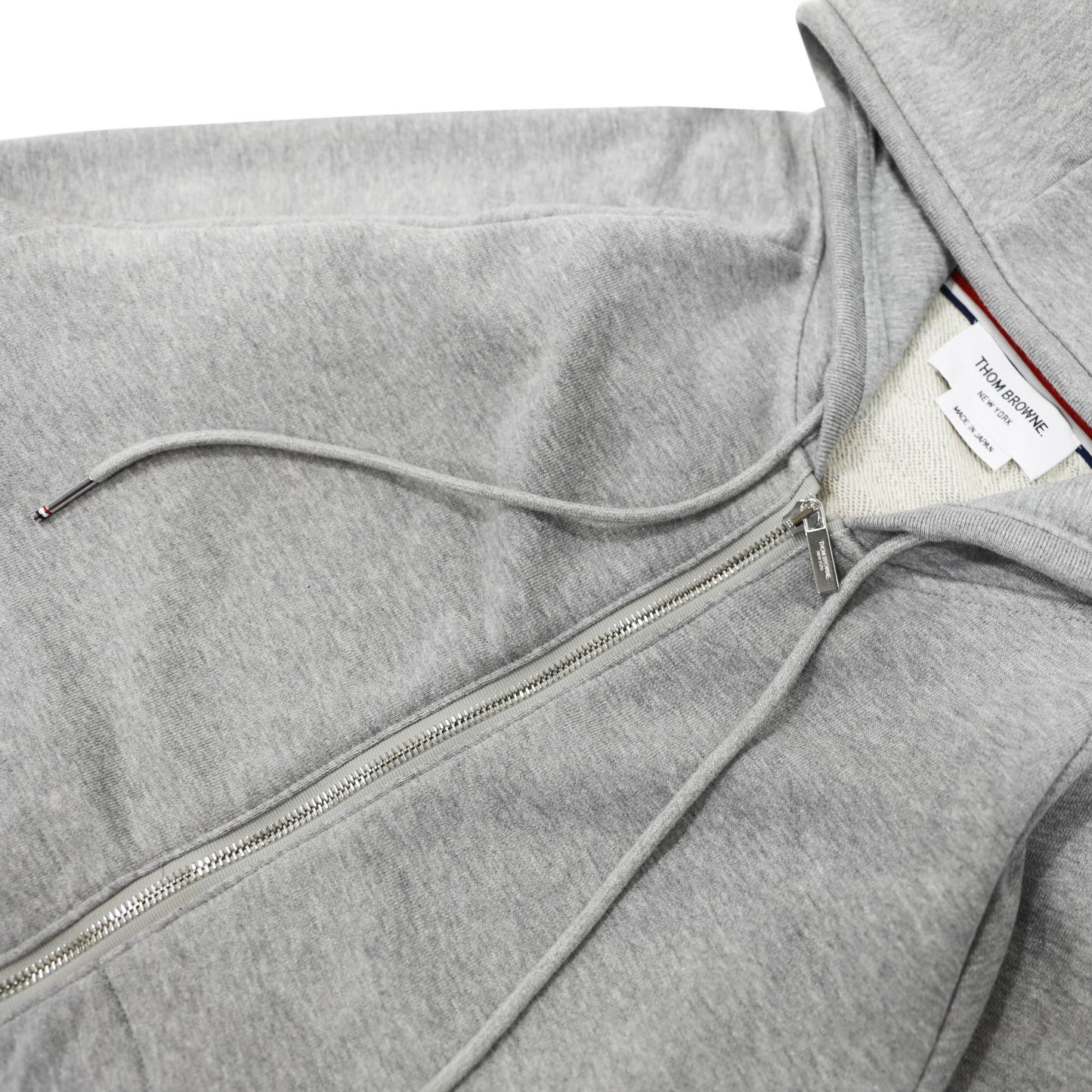 Thom Browne 4-Bar Stripe Zip Up Hoodie