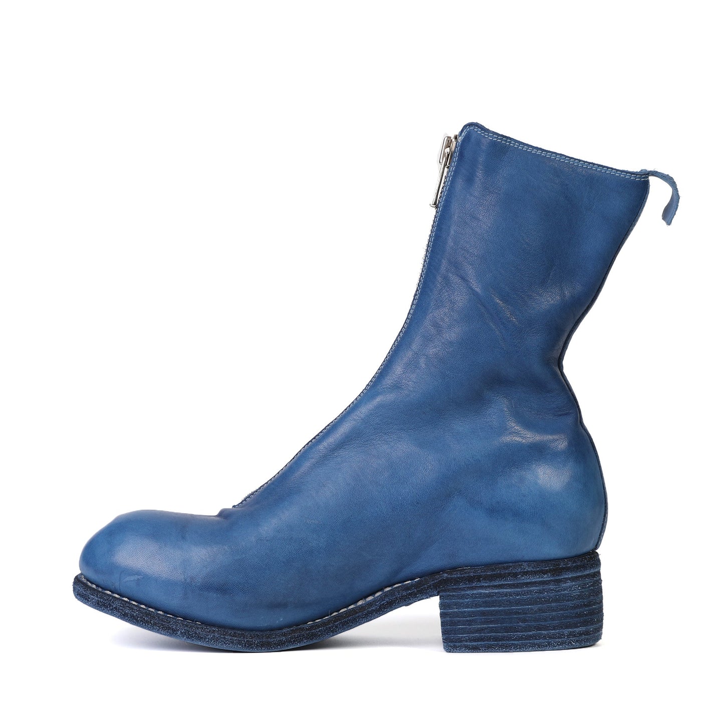 Guidi PL2 Leather Front Zip Ankle Boot | Designer code: PL2SHFG | Luxury Fashion Eshop | Lamode.com.hk