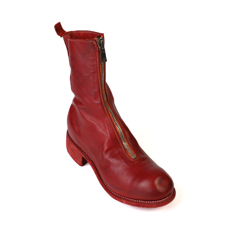 Guidi PL2 Leather Front Zip Ankle Boot | Designer code: PL2SHFG | Luxury Fashion Eshop | Lamode.com.hk