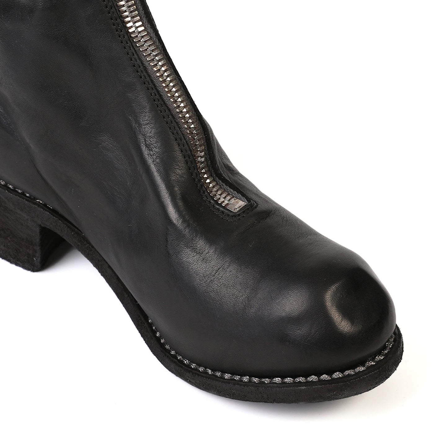 Guidi PL2 Leather Front Zip Ankle Boot | Designer code: PL2SHFG | Luxury Fashion Eshop | Lamode.com.hk