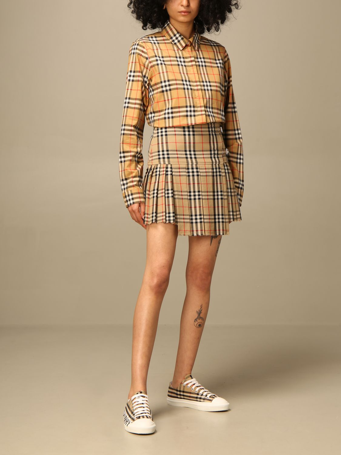 Burberry Check Skirt | Designer code: 8025832 | Luxury Fashion Eshop | Lamode.com.hk