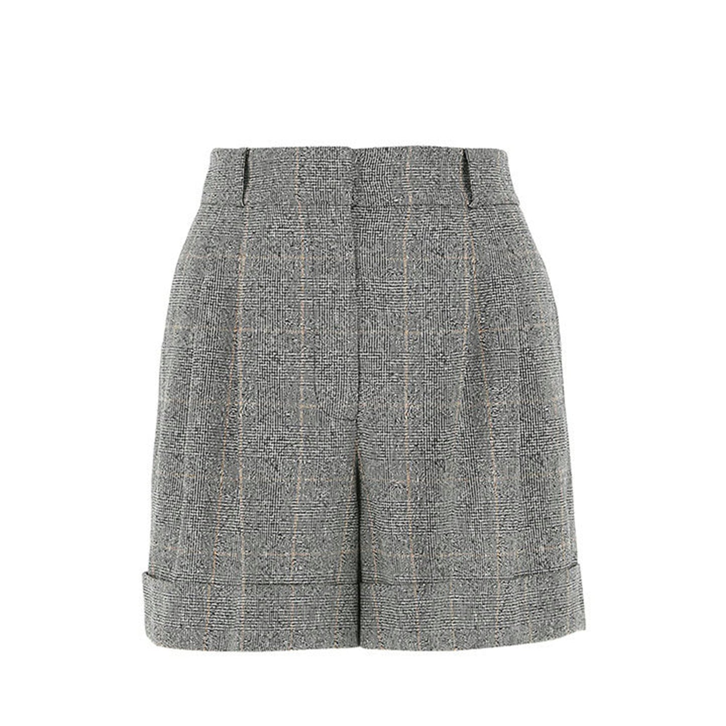 Alexander McQueen Checked High Waisted Shorts | Designer code: 649820QJABO | Luxury Fashion Eshop | Lamode.com.hk