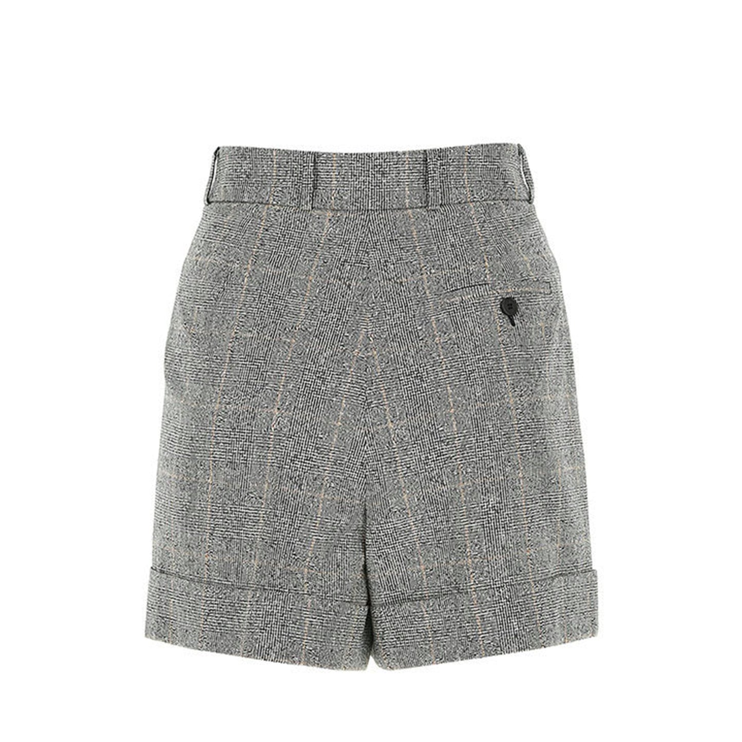 Alexander McQueen Checked High Waisted Shorts | Designer code: 649820QJABO | Luxury Fashion Eshop | Lamode.com.hk