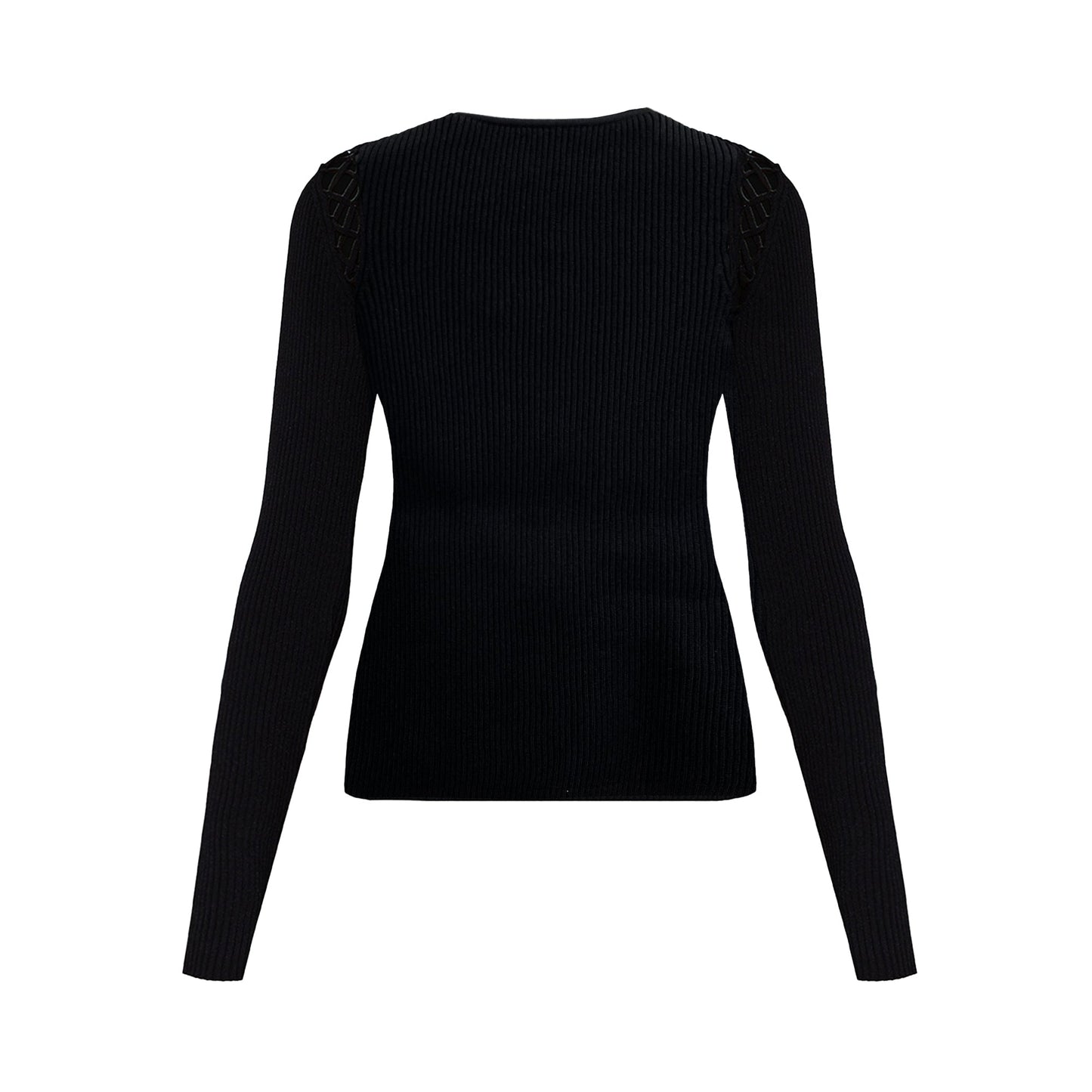Balmain Lace Up Top | Designer code: XF0KB015KB65 | Luxury Fashion Eshop | Lamode.com.hk