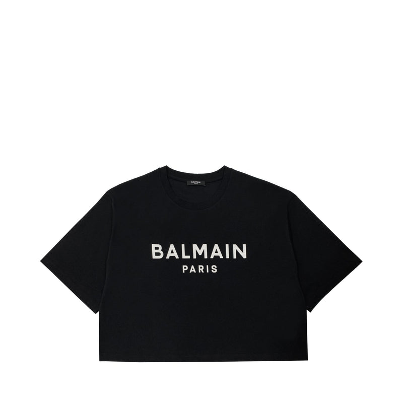 Balmain Logo Print T-shirt | Designer code: AF1EE020BB02 | Luxury Fashion Eshop | Lamode.com.hk