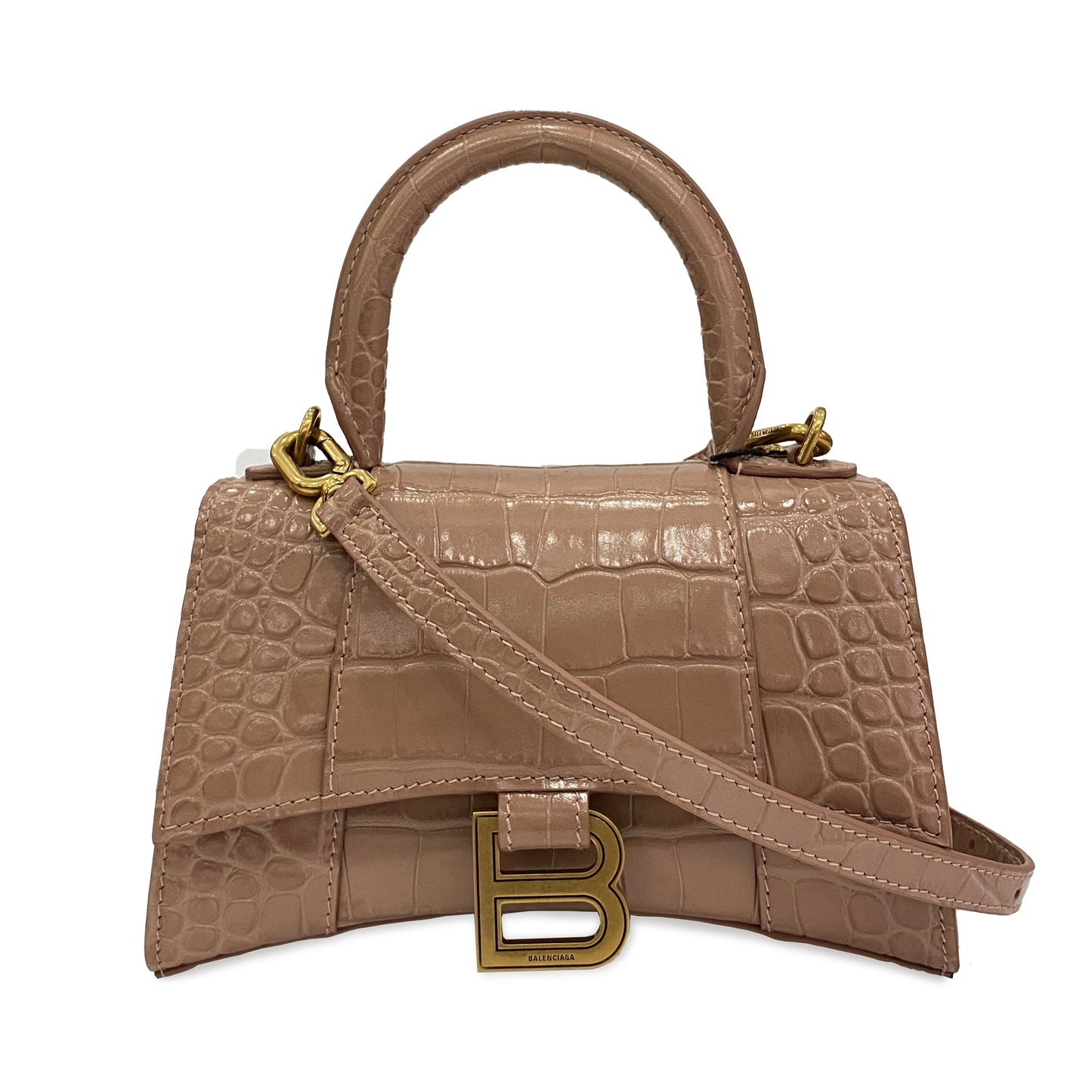 Balenciaga Hourglass Top Handle Bag | Designer code: 5928331LRGM | Luxury Fashion Eshop | Lamode.com.hk