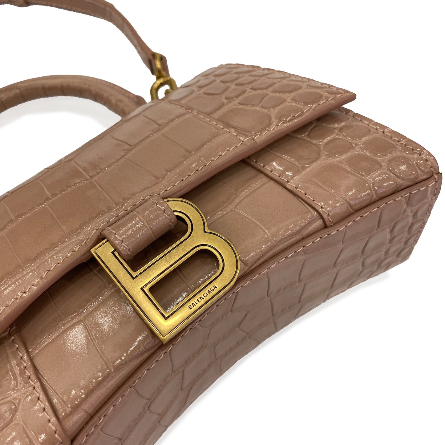 Balenciaga Hourglass Top Handle Bag | Designer code: 5928331LRGM | Luxury Fashion Eshop | Lamode.com.hk