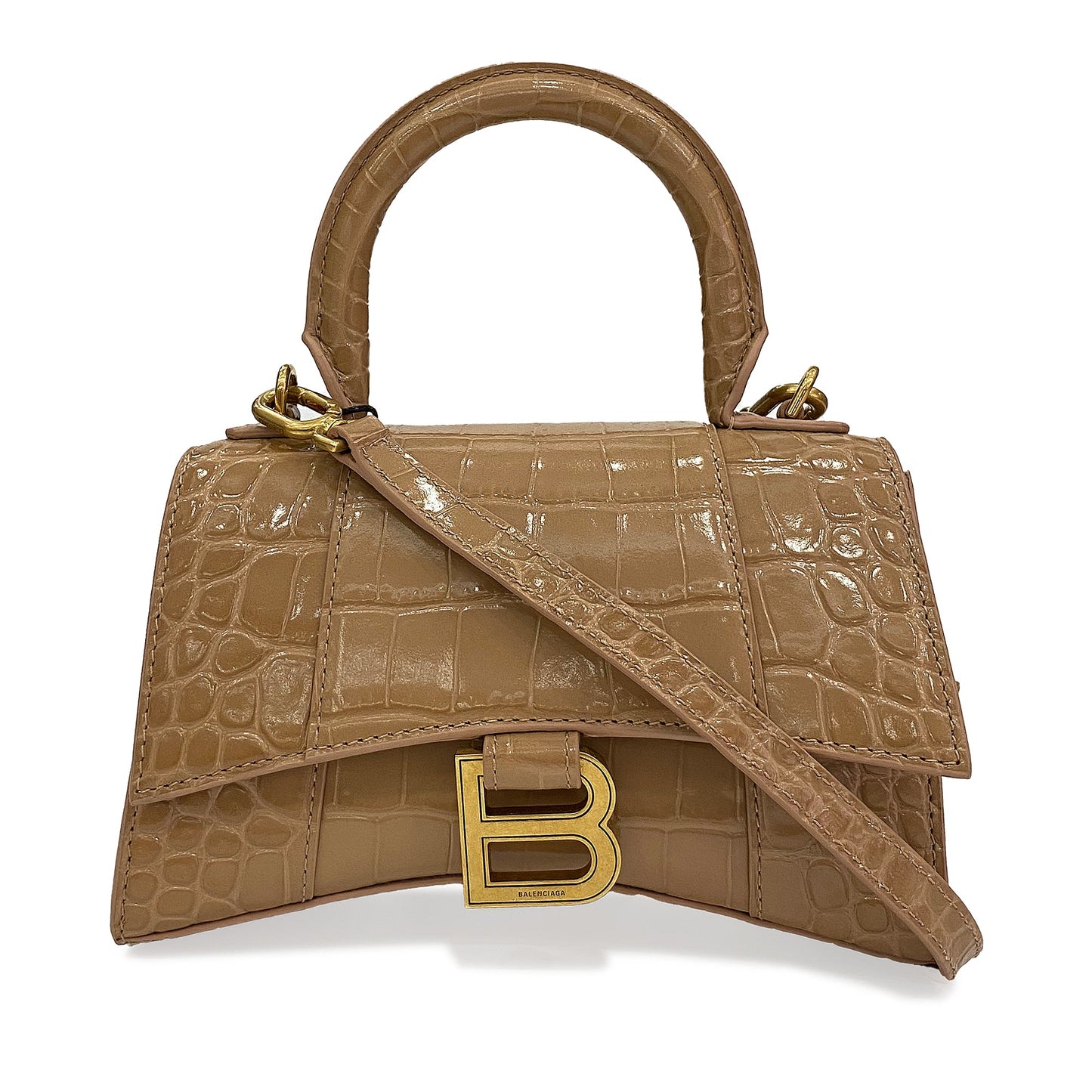 Balenciaga Hourglass Top Handle Bag | Designer code: 5928331LRGM | Luxury Fashion Eshop | Lamode.com.hk