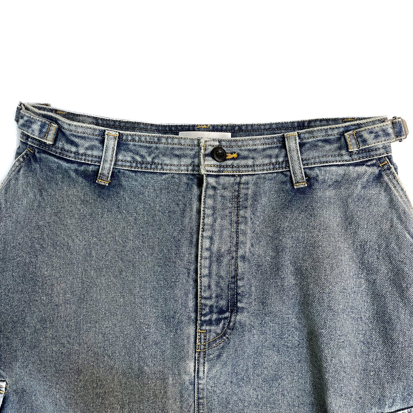 Balenciaga Cargo Denim Skirt | Designer code: 681717TJW60 | Luxury Fashion Eshop | Lamode.com.hk