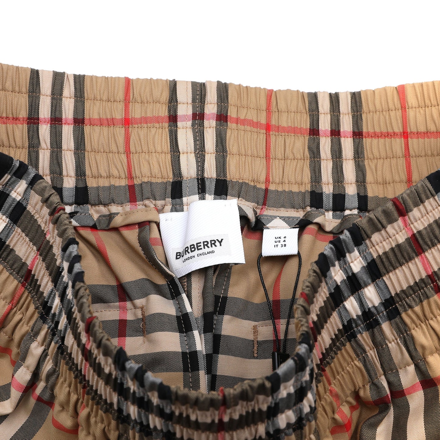 Burberry Checked Side Stripe Shorts | Designer code: 8040598 | Luxury Fashion Eshop | Lamode.com.hk