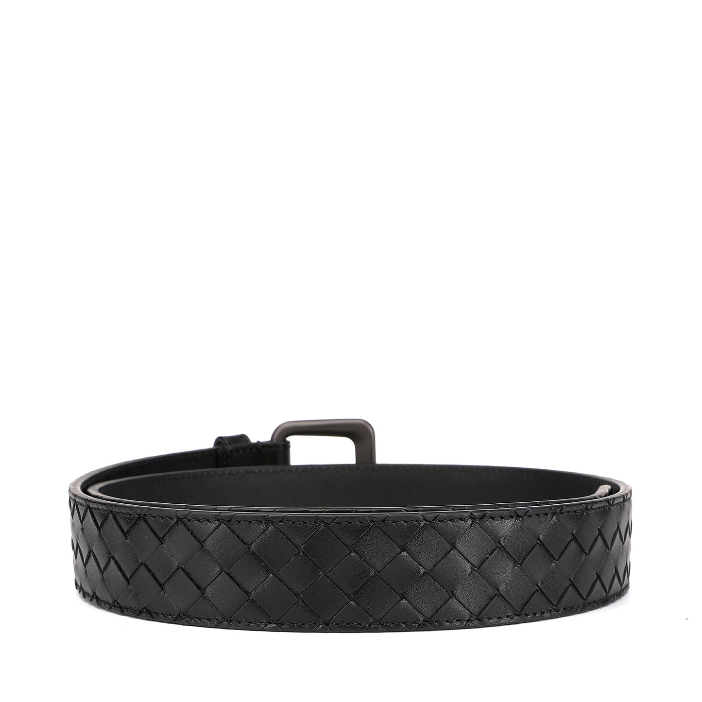 Bottega Veneta Signature Intrecciato Leather Belt | Designer code: 271932V4650 | Luxury Fashion Eshop | Lamode.com.hk