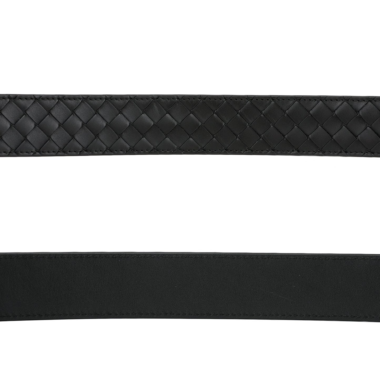 Bottega Veneta Signature Intrecciato Leather Belt | Designer code: 271932V4650 | Luxury Fashion Eshop | Lamode.com.hk