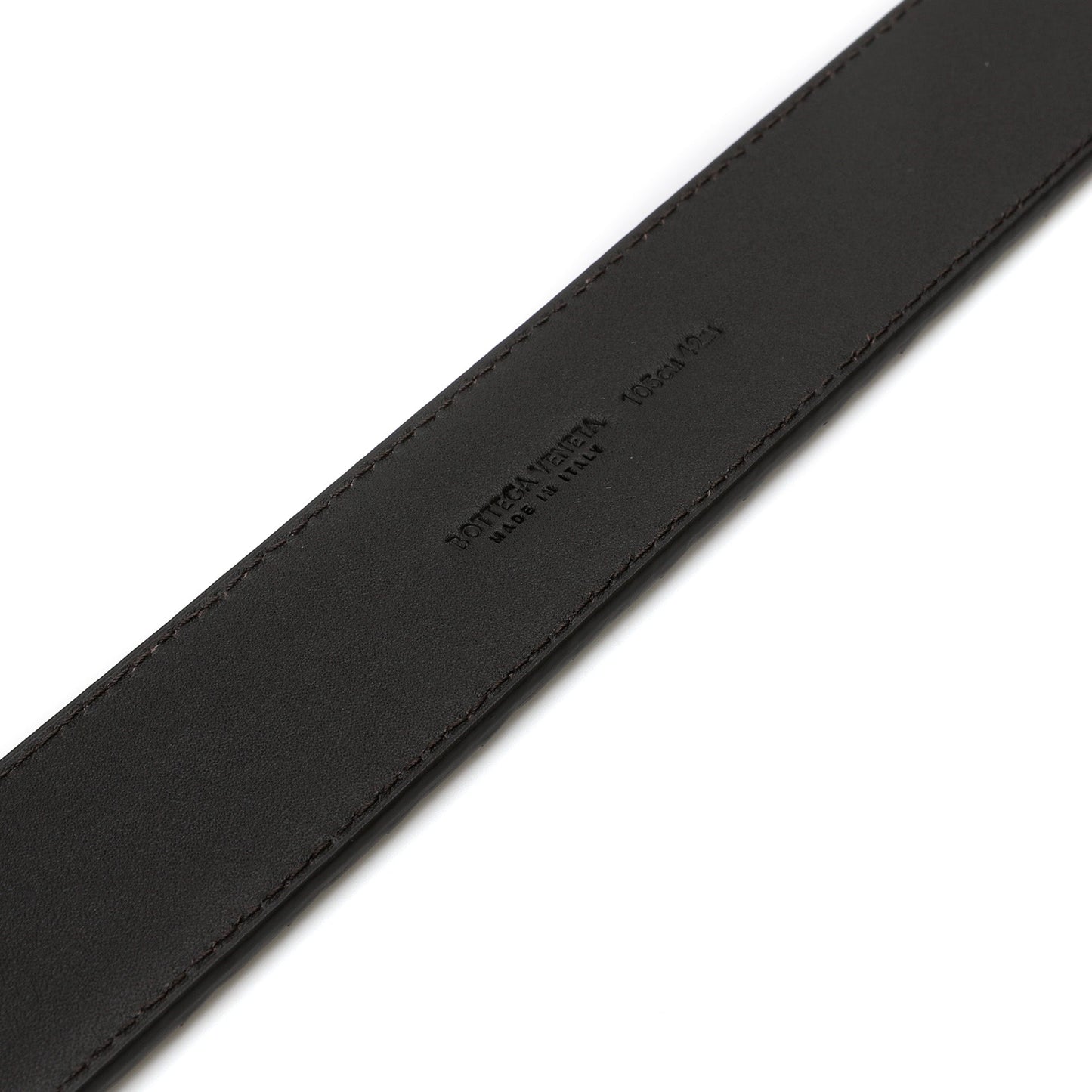 Bottega Veneta Signature Intrecciato Leather Belt | Designer code: 271932V4650 | Luxury Fashion Eshop | Lamode.com.hk