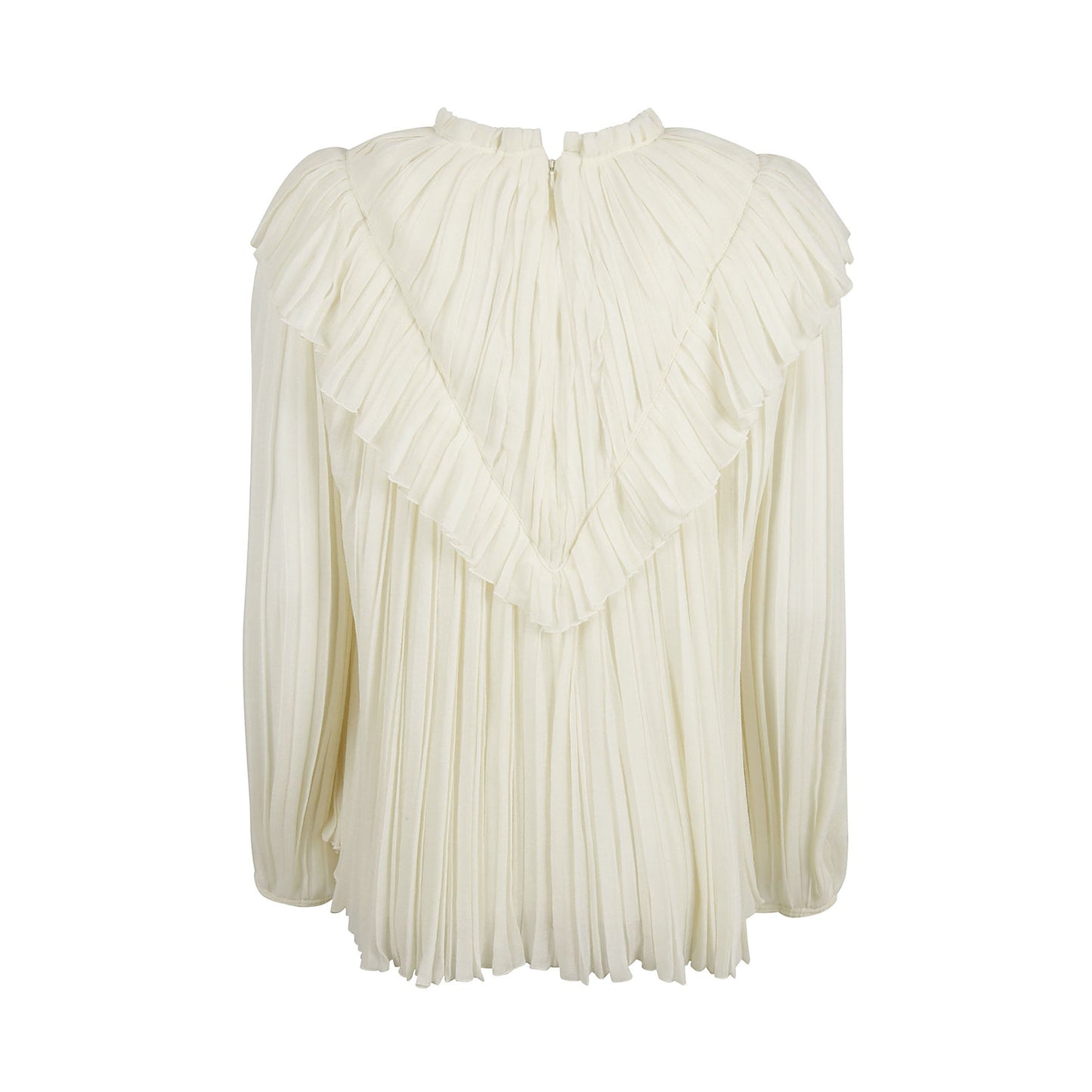 Chloe Pleated Shirt | Designer code: CHC21WHT05061 | Luxury Fashion Eshop | Lamode.com.hk