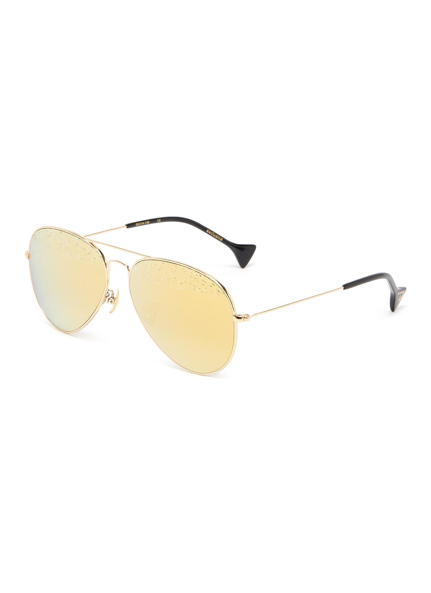 Donnieye Eternity Black Aviator Sunglasses | Designer code: DYETERNITY | Luxury Fashion Eshop | Lamode.com.hk