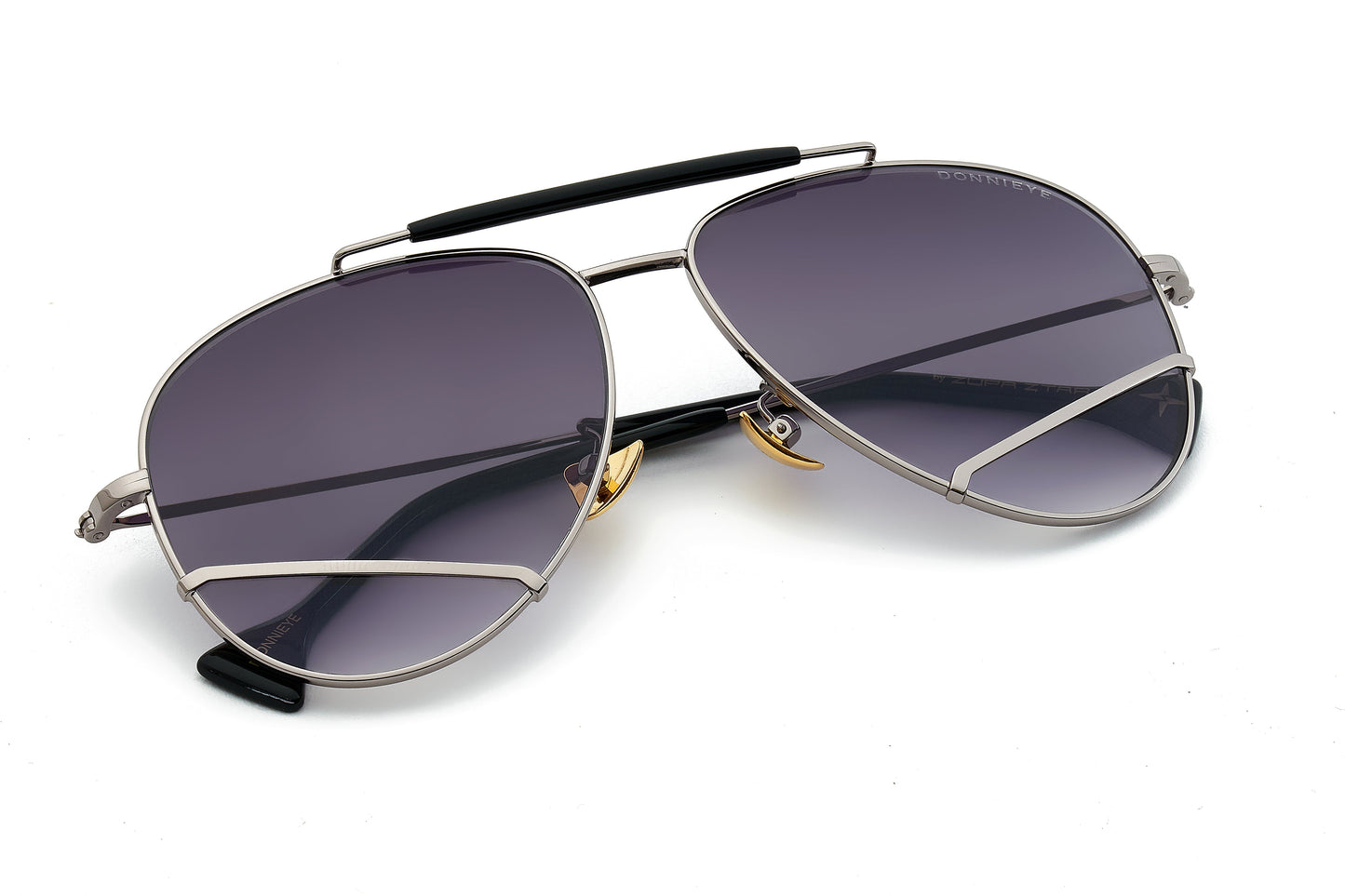 Donnieye Joy Gold Aviator Sunglasses | Designer code: DYJOY | Luxury Fashion Eshop | Lamode.com.hk