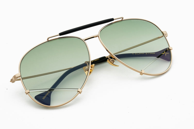 Donnieye Optimist Gold Aviator Sunglasses | Designer code: DYOPTIMIST | Luxury Fashion Eshop | Lamode.com.hk