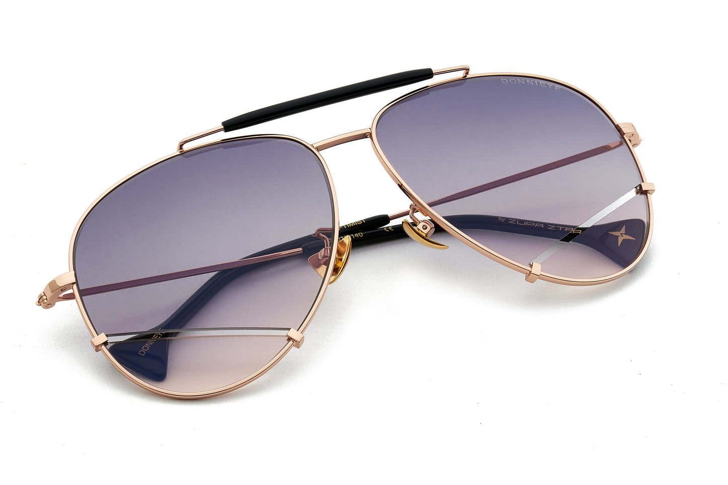 Donnieye Optimist Gold Aviator Sunglasses | Designer code: DYOPTIMIST | Luxury Fashion Eshop | Lamode.com.hk