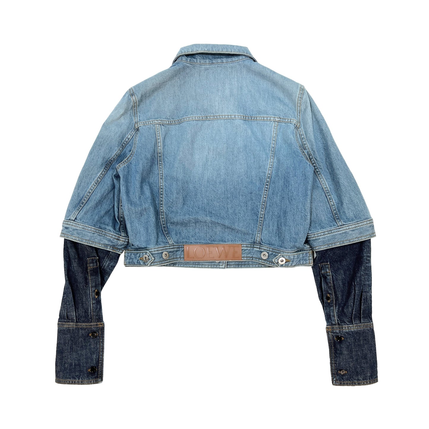 Loewe Trompe l'oeil Jacket In Denim | Designer code: S540Y50X21 | Luxury Fashion Eshop | Lamode.com.hk