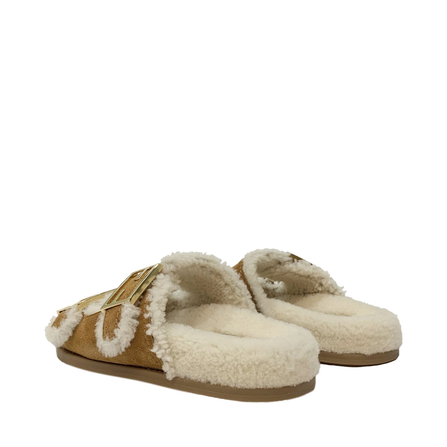 Fendi Sheepskin Slides | Designer code: 8X8327TK6 | Luxury Fashion Eshop | Lamode.com.hk