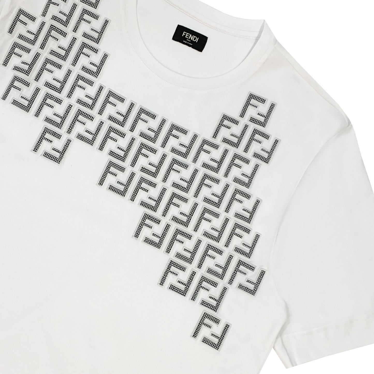 Fendi FF Logo T-shirt | Designer code: FY0936AKE0 | Luxury Fashion Eshop | Lamode.com.hk