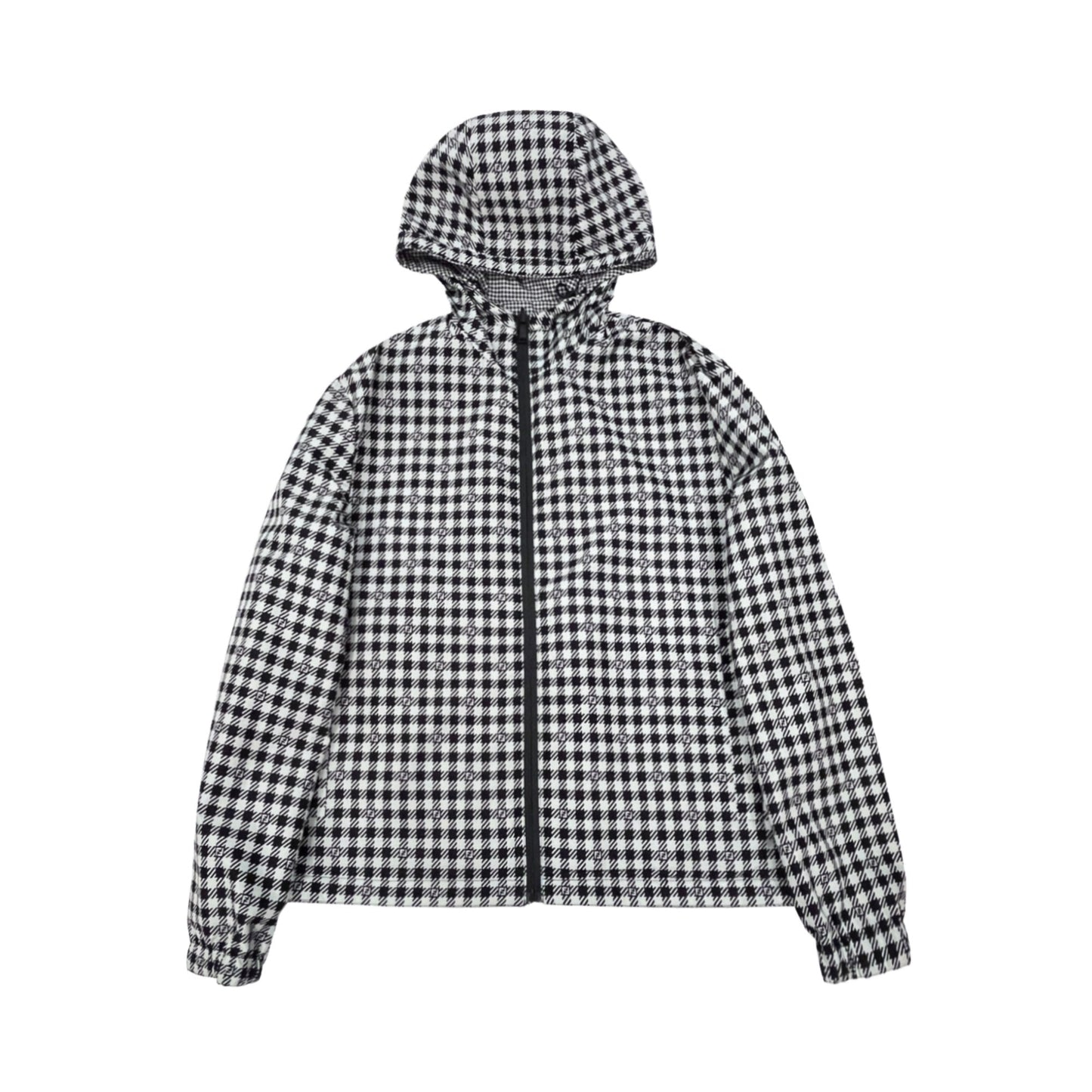 Fendi Logo And Check Print Jacket | Designer code: FAA865AL43 | Luxury Fashion Eshop | Lamode.com.hk