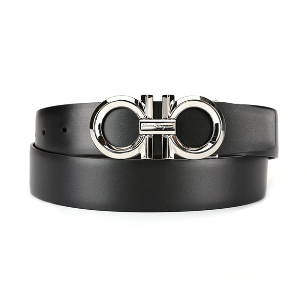 Salvatore Ferragamo Reversible Gancini Buckle Leather Belt (Without Box) | Designer code: 694743 | Luxury Fashion Eshop | Lamode.com.hk