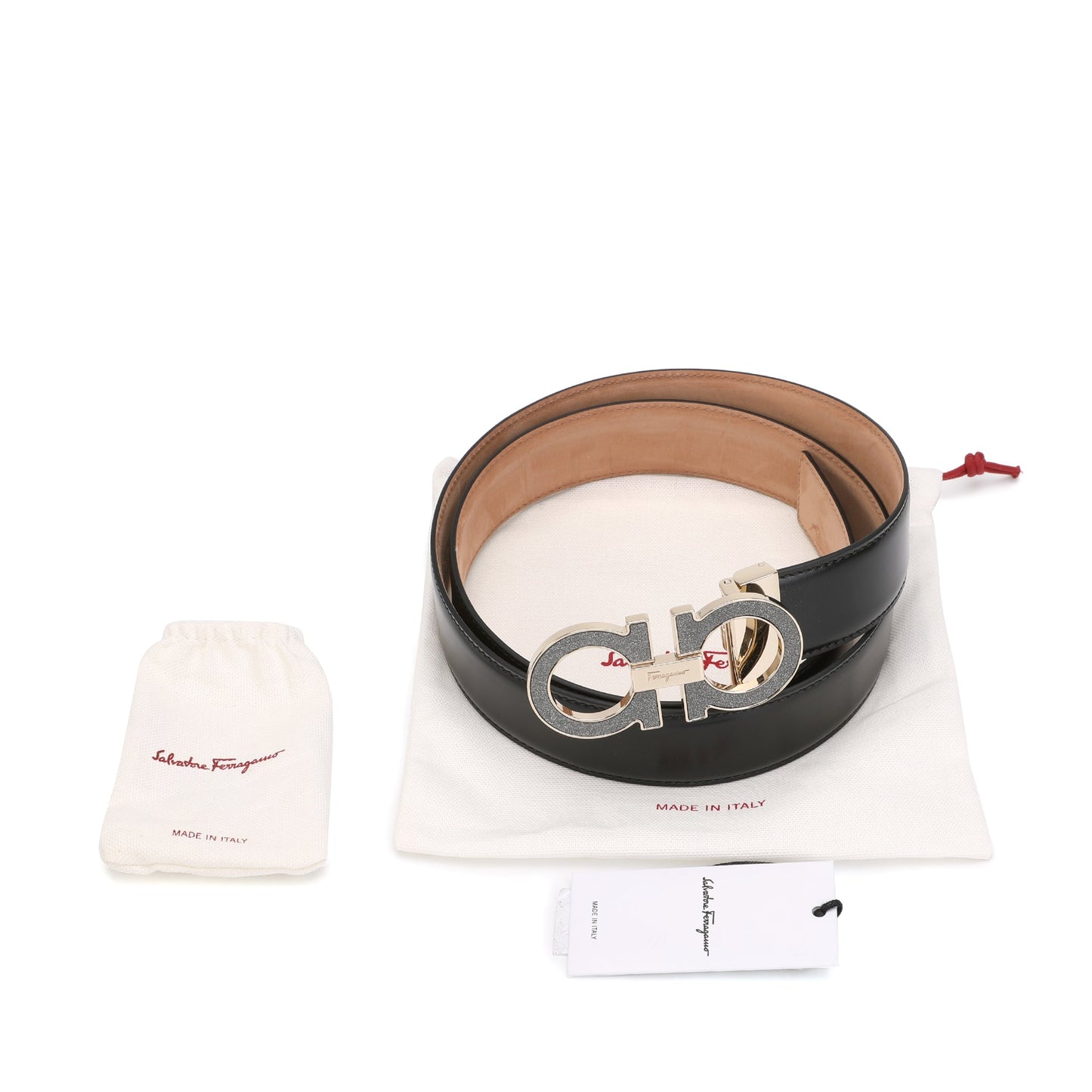 Salvatore Ferragamo Gancini Logo Belt | Designer code: 706675 | Luxury Fashion Eshop | Lamode.com.hk