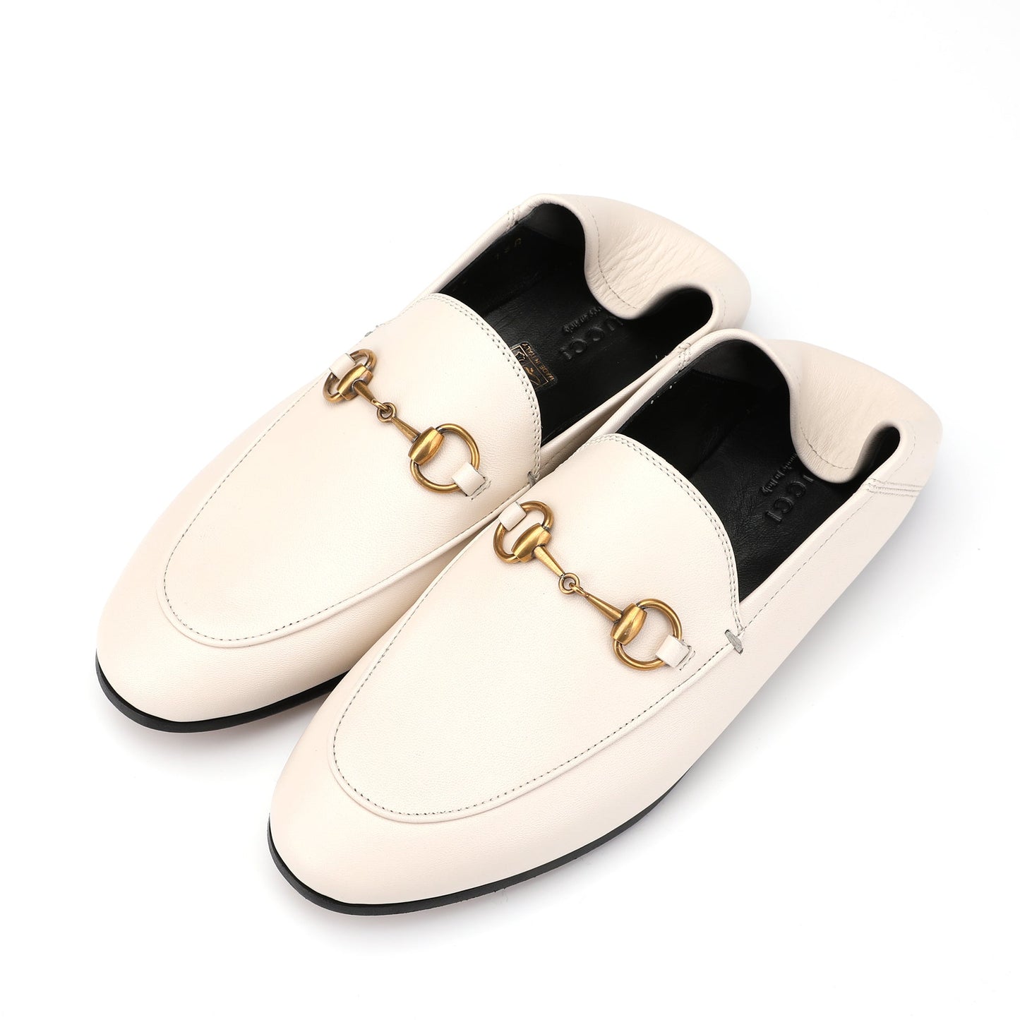 Gucci Babouche Counter Horsebit Leather Loafers | Designer code: 414998DLC00 | Luxury Fashion Eshop | Lamode.com.hk