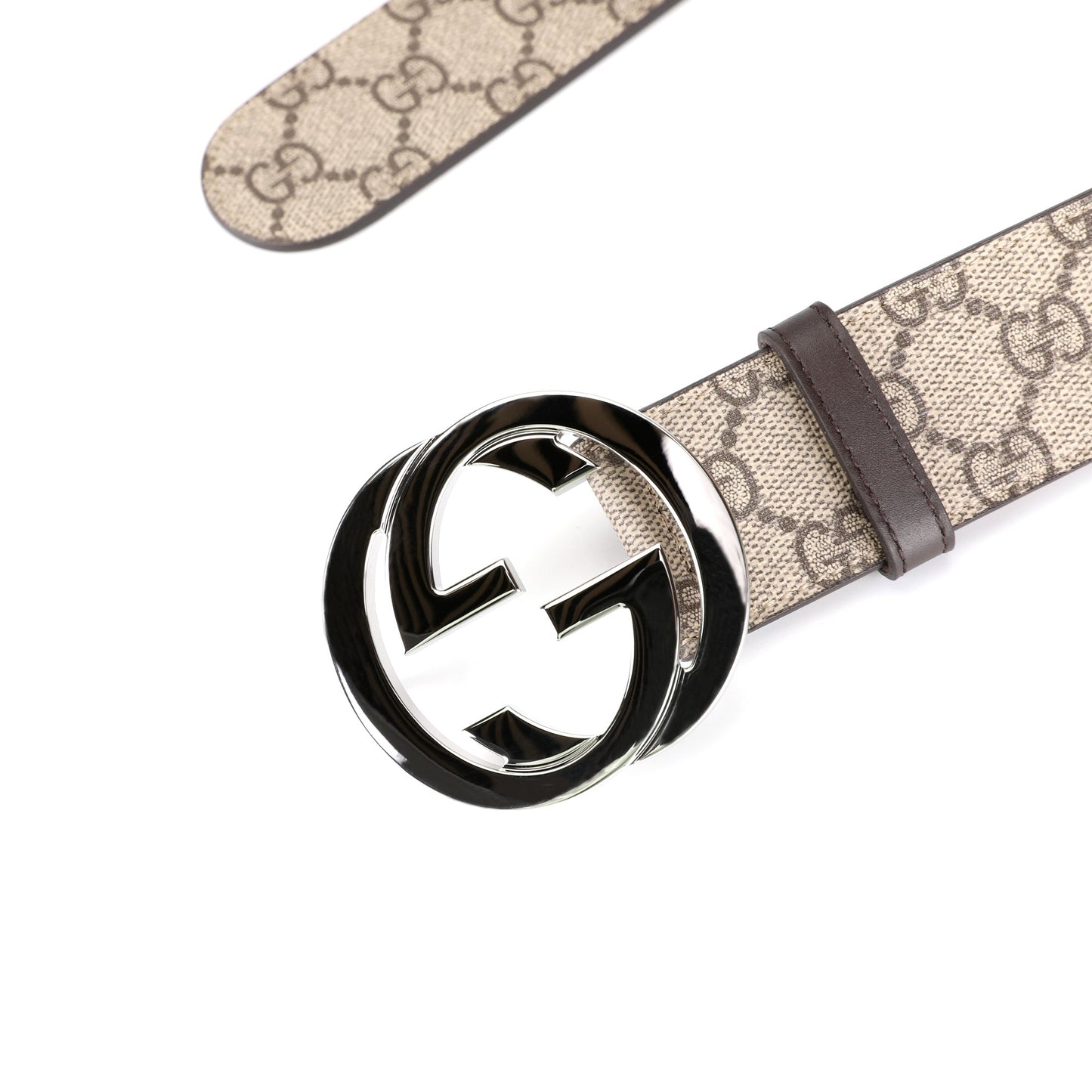 Gucci Supreme Double G Buckle Belt | Designer code: 411924KGDHN | Luxury Fashion Eshop | Lamode.com.hk