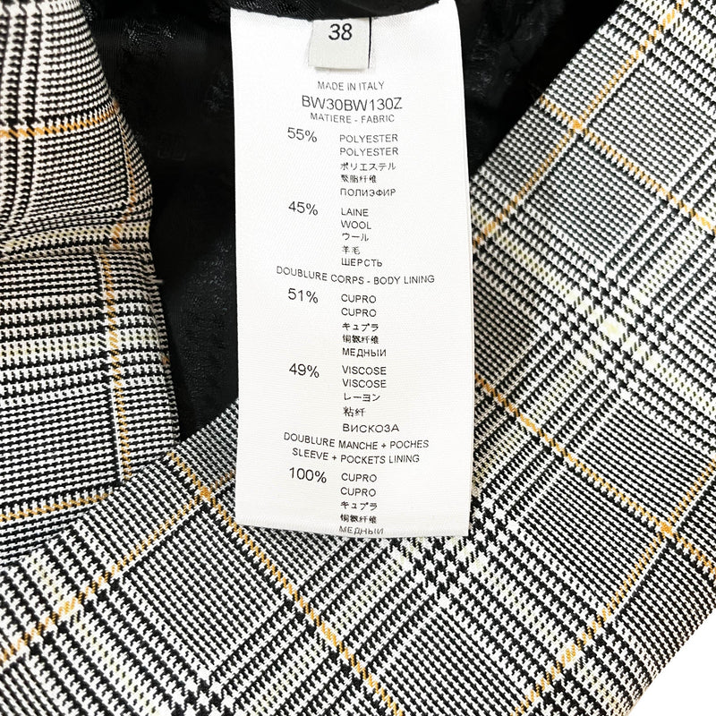 Givenchy Check Pattern Double Breasted Blazer | Designer code: BW30BW130Z | Luxury Fashion Eshop | Lamode.com.hk