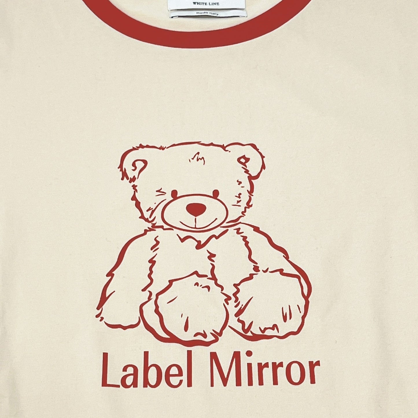 Label Mirror Bear Print T Shirt | Designer code: LM2022SS024 | Luxury Fashion Eshop | Lamode.com.hk