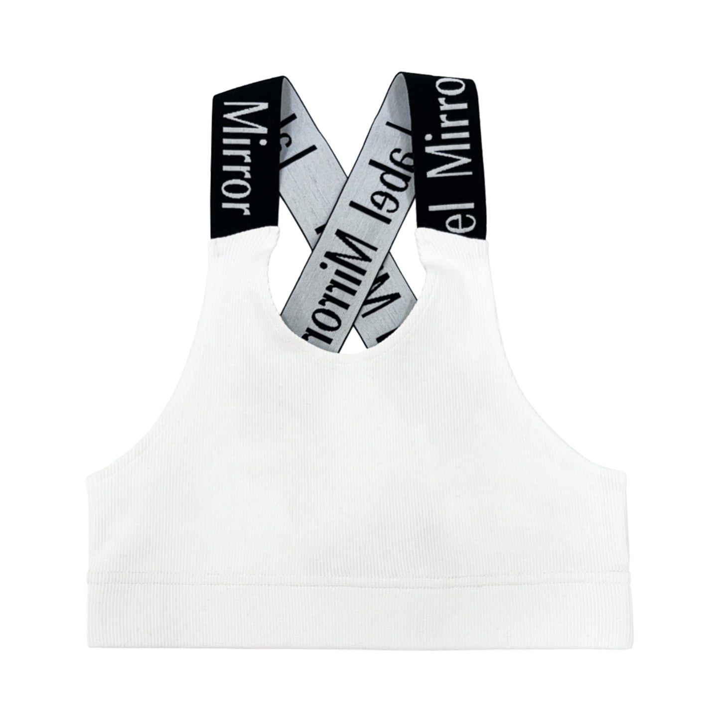 Label Mirror Ribbed Elastic Top | Designer code: LM2022SS018 | Luxury Fashion Eshop | Lamode.com.hk
