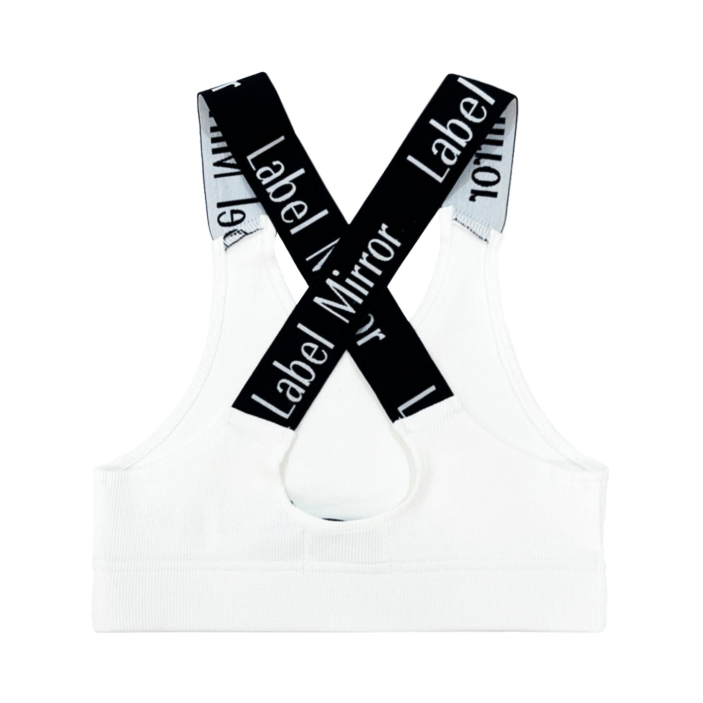 Label Mirror Ribbed Elastic Top | Designer code: LM2022SS018 | Luxury Fashion Eshop | Lamode.com.hk