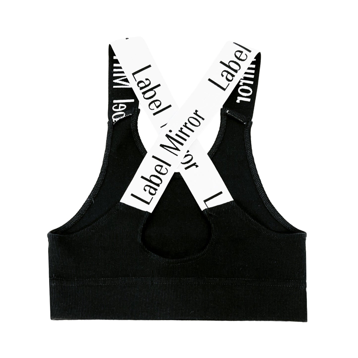 Label Mirror Ribbed Elastic Top | Designer code: LM2022SS018 | Luxury Fashion Eshop | Lamode.com.hk