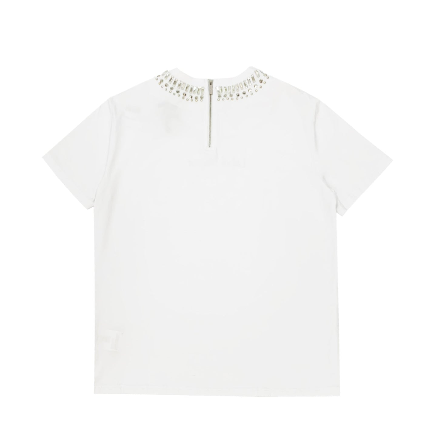 Label Mirror T-shirt With Stud Collar | Designer code: LM2022SS012 | Luxury Fashion Eshop | Lamode.com.hk