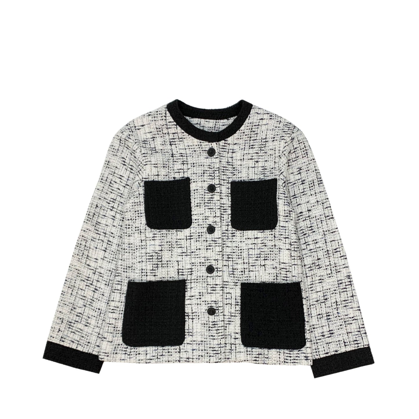 Label Mirror Four Pockets Tweed Jacket | Designer code: LM2022FW041 | Luxury Fashion Eshop | Lamode.com.hk