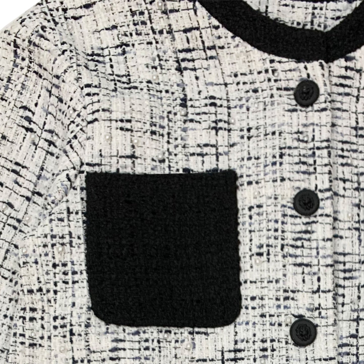 Label Mirror Four Pockets Tweed Jacket | Designer code: LM2022FW041 | Luxury Fashion Eshop | Lamode.com.hk