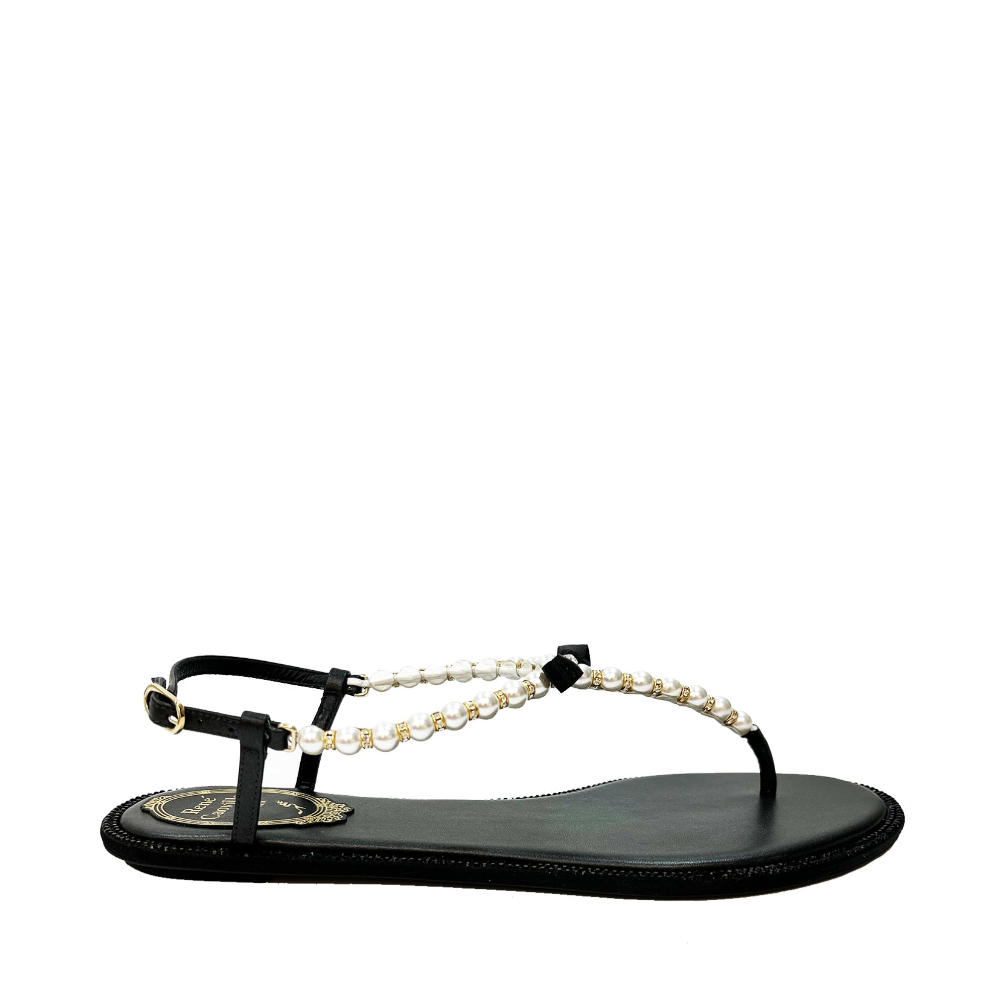 Rene Caovilla Pearl Embellished Sandals | Designer code