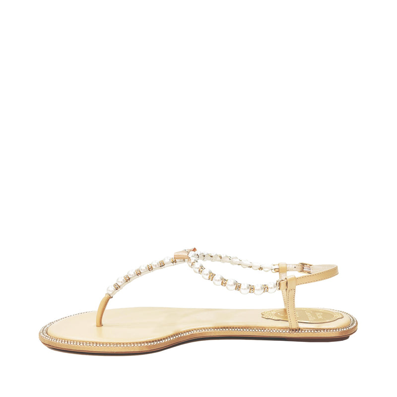Rene Caovilla Pearl Embellished Sandals | Designer code: C10241010 | Luxury Fashion Eshop | Lamode.com.hk